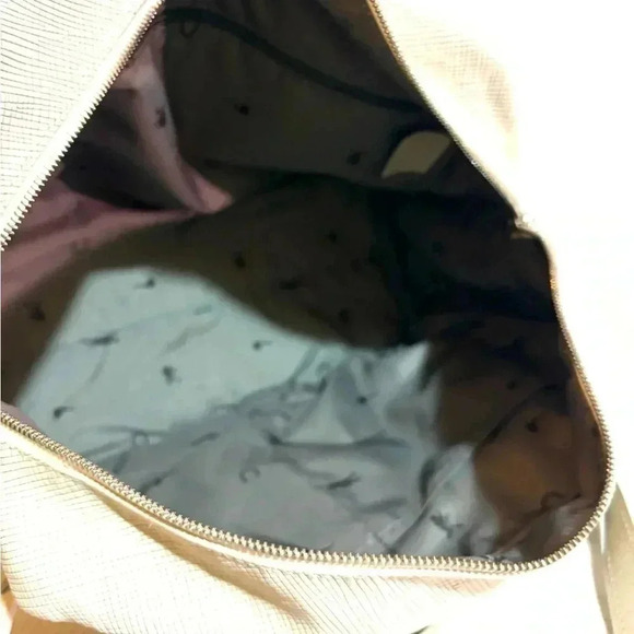 Longchamp cream leather quadri 2 way satchel handbag - Picture 11 of 14